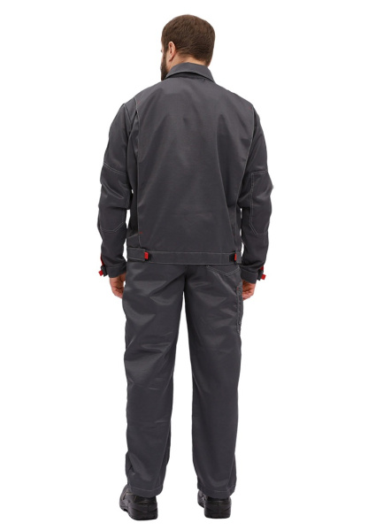 Костюм рабочий Фаворит, серый/светло-серый, п/к, 80% ПЭ 20% ХБ