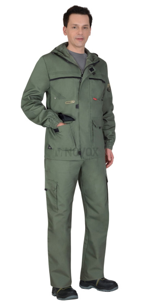 Костюм "ГЕО" куртка, брюки, тёмно-зелёный