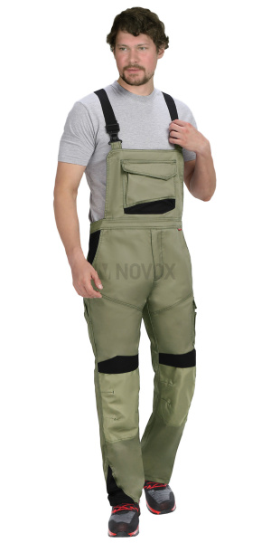 Полукомбинезон ЦИТРИН светло-оливковый с черным (ЧЗ)