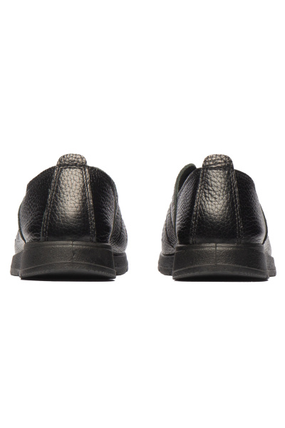 Полуботинки АЛМИ ДЖЕССИКА на резинке кожаные женские арт 64220 09900 05 МИНПРОМТОРГ черные