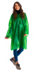 Плащ-дождевик "Люкс" на липучке ПВД 80 мкр. зеленый, пропаянные швы (х50)