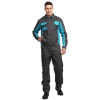 Костюм мужской "Бренд 1" серый/бирюза универсальный (куртка и брюки)