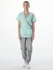 Костюм женский Симпл-001 (тк.Смесовая,120) MedLine, серый/мятный