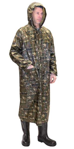 Плащ влагозащитный Стандарт (210 гр/м2) КМФ цифра