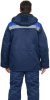 Куртка зимняя "БРИГАДИР", тк.смесовая, т.синий/василек