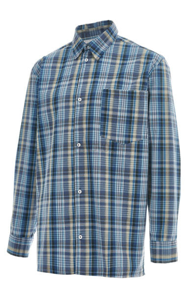 Сорочка рабочая синяя