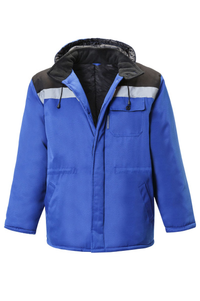 Костюм КОММУНАЛЬЩИК НЬЮ утепленный василек черный