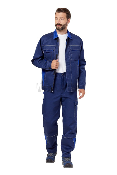 Костюм "Страйк 1", куртка, брюки, цвет синий/василек