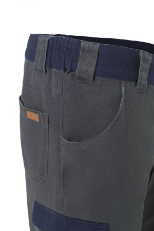 Костюм STATUS COTTON (СТАТУС КОТТОН) графит/т.синий, куртка, брюки