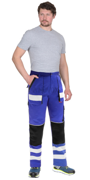 Брюки ТРЭКС васильковый с черным, СОП (ЧЗ)