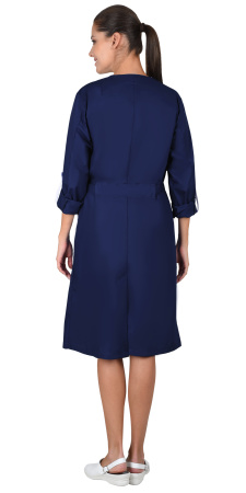 Халат КОМФОРТ т.синий с белым, женский