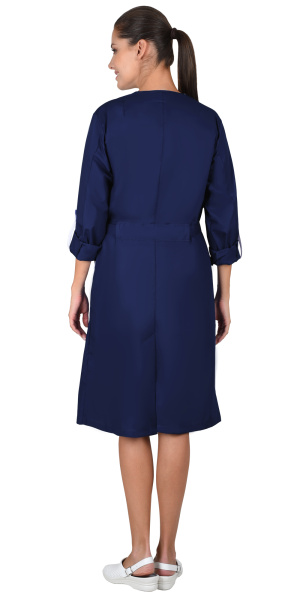 Халат КОМФОРТ т.синий с белым, женский