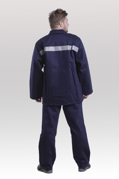 Костюм сварщика с усилением Арсенал-СОП 3 кл.защиты (тк.Хлопок-ОП,490) брюки, черный