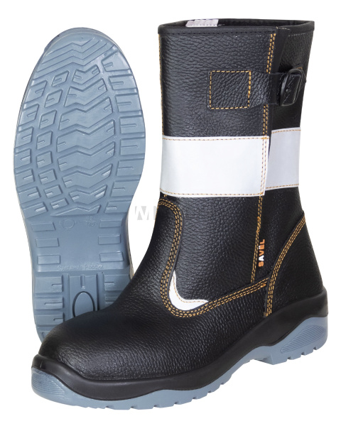 Сапоги "SAVEL-ЕВРОПА Р" с СОП, кожа, МП МС, ПУ-ТПУ