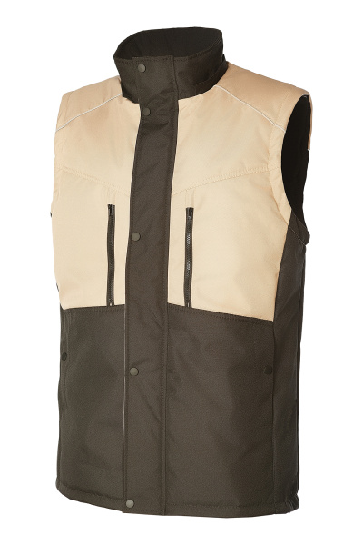 Куртка КОТКРУТ (KOTKRUT) трансформер утепленная черная/бежевая