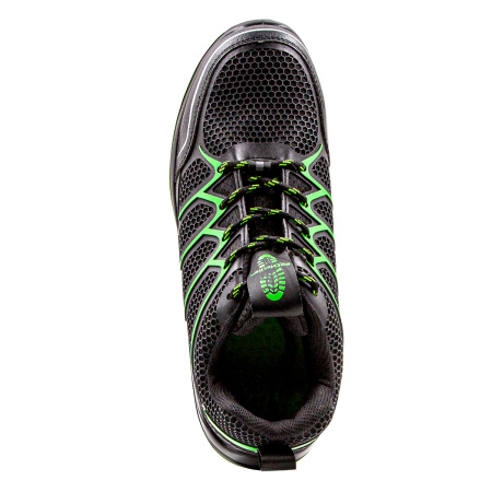 Кроссовки рабочие, КП, КС, ПУ/ТПУ, черный/зеленый (арт. 5232ККС)