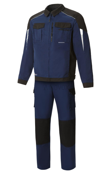 Костюм "STATUS" NEW (Статус), куртка, брюки, темно-синий с черным