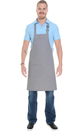 Фартук HORECA (ХОРЕКА) с нагрудником dark grey (темно-серый)