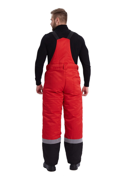 Костюм зимний "ЗИМНИК" куртка/брюки, цвет: красный/черный