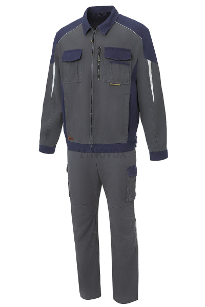Костюм STATUS COTTON (СТАТУС КОТТОН) графит/т.синий, куртка, брюки