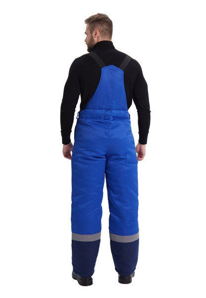 Костюм зимний "ЗИМНИК" куртка/брюки, цвет: василек/т.синий