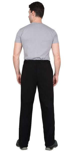 Брюки флисовые "Актив" черный пл 280 г. кв/м