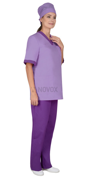 Костюм "СОФИЯ" женский сиреневый с фиолетовым