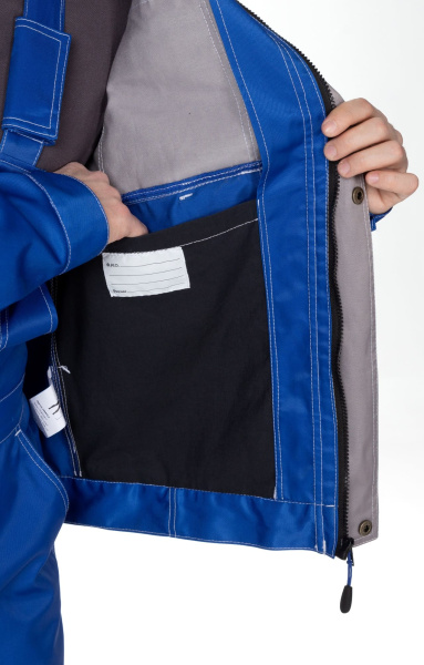 Костюм мужской "MARS" (МАРС), куртка, п/к,  василек со светло-серым