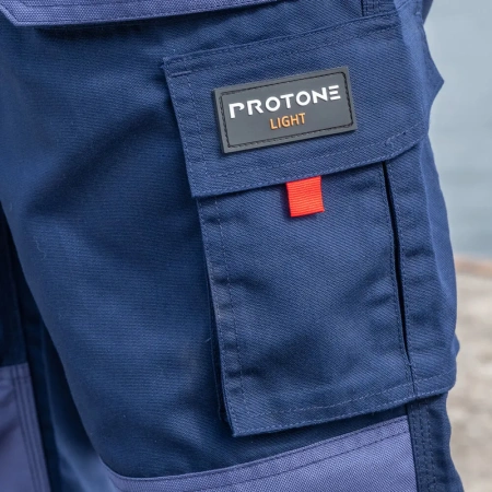Брюки PROTONE LIGHT, синий/т.синий/оранжевый