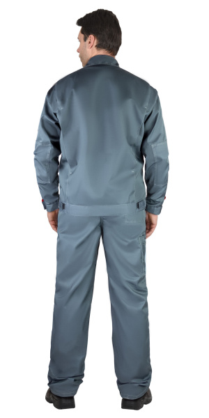 Костюм "ФАВОРИТ-РОСС" летний: куртка, п/комб. тёмно-серый с серым, тк.Галактика