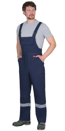 Костюм "МАСТЕР-РОСС" куртка кор., п/к, тёмно-синий с васильковым и СОП