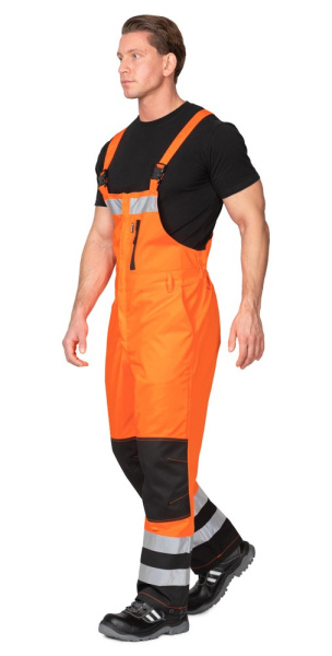 Полукомбинезон мужской "Спектр 2М-35" оранжевый/чёрный, СОП