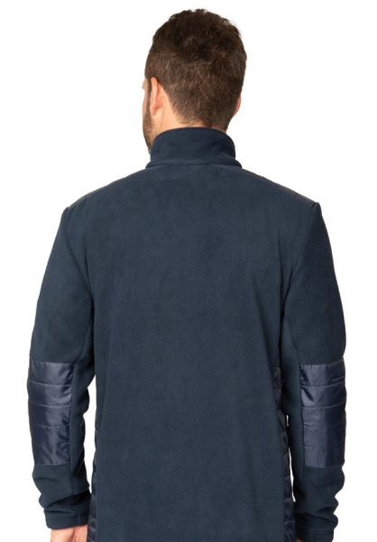 Куртка "Кеми" флисовая без капюшона тёмно-синяя