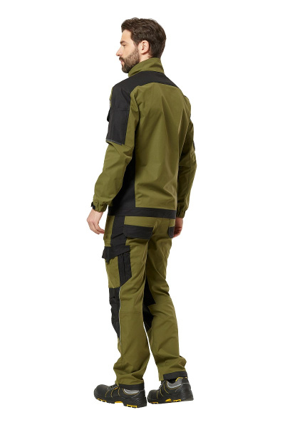 Куртка рабочая мужская летняя "Forest" цвет хаки/черный