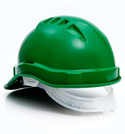 Каска строительная зеленая