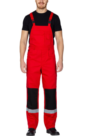 Костюм "Мастер-Люкс", куртка, п/к, красный с черным