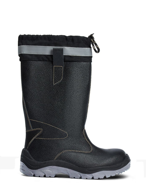 Сапоги кожаные ДОКА ПУ/ТПУ, манжета, металлический подносок