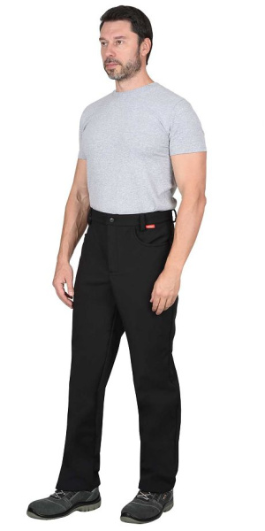 Брюки "Азов" черный софтшелл пл 350 г/кв.м