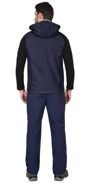 Жилет ТЕХНО (флис дублированный) синий