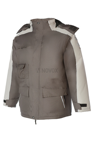  Куртка ДЕЛЬТА ПЛЮС Нордлэнд утепленная серая