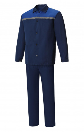 Костюм Строителя (эконом), куртка, брюки темно-синий василек