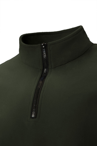 Толстовка КОТЛАЙН (KOTLINE) флисовая с воротником тройер хаки