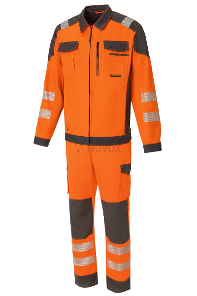 Костюм "STATUS" NEW (Статус), куртка, брюки, оранжевый графит с СВП
