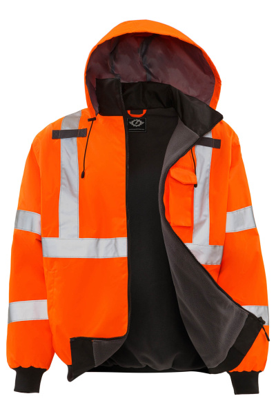 Куртка ЮНИОНВОРКВЕАР Хай-Вис (UNIONWORKWEAR Hi-Vis) Рефлектор демисезонная оранжевая