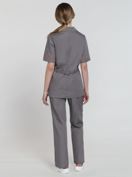 Костюм женский "Магнэль" (тк.Смесовая,120), т.серый/оранжевый