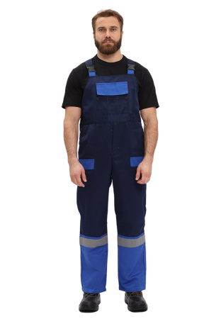 Костюм "РЕСПЕКТ" куртка, п/к, цвет: ВАСИЛЕК/Т.СИНИЙ