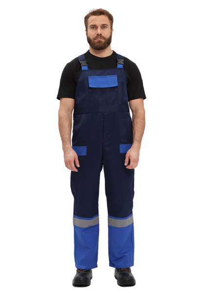 Костюм "РЕСПЕКТ" куртка, п/к, цвет: ВАСИЛЕК/Т.СИНИЙ