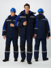 Костюм зимний "Вектрон-2" СОП (тк.Смесовая,240) п/к, т.синий/черный/васильковый
