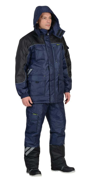 Костюм зимний "ФОТОН" куртка, брюки, т.синий/черный