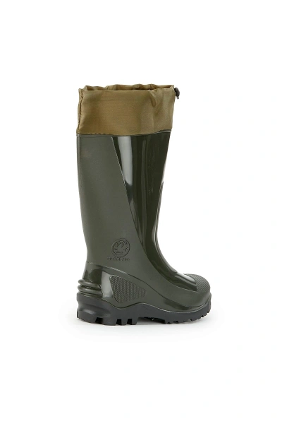 Сапоги ПВХ с надставкой и съемным чулком цвет олива